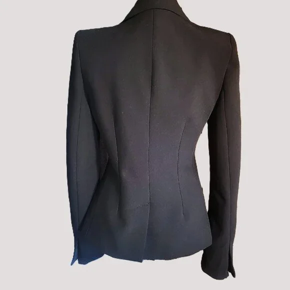 NWT! Zara Shoulder Pad Blazer - Black Tailor Fit - Women's Size M - Picture 5 of 16